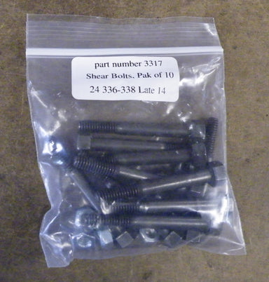 Flywheel Shear Bolts (10-pack) for John Deere Model 14T, 24T, 336, 327, 337, 328, 338